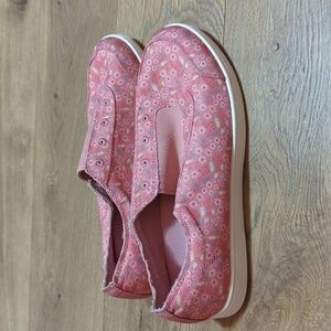 Spenco Women's Santa Maria Canvas Sneaker Pink Floral 10D (wide)